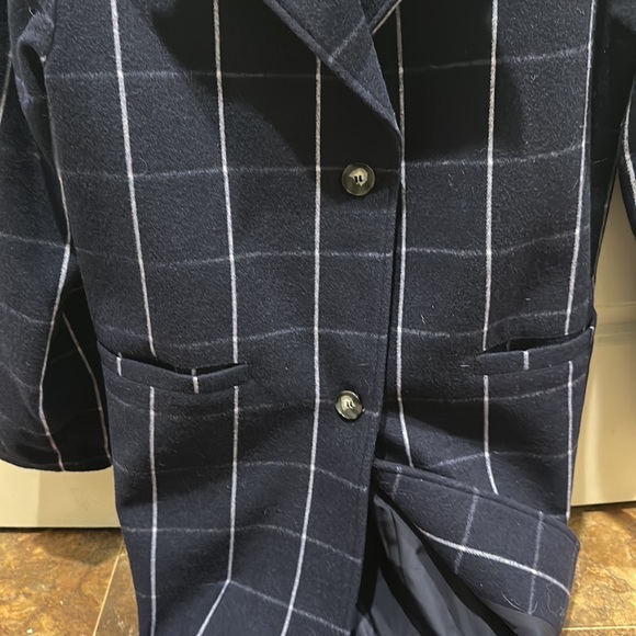 Navy plaid coat NEW by Levi Strauss off campus - Picture 9 of 10